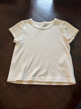 Brandy Melville cream Short Sleeve Crew Tee